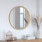 Flash Furniture 27.5in Round Gold Metal Framed Accent Wall Mirror HMHD-9M3000GD-GLD-GG - alternate 1